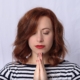 Woman meditating