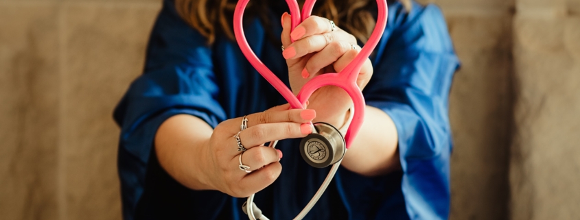Woman with stethoscope