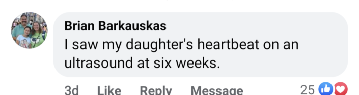 my daughter’s heartbeat