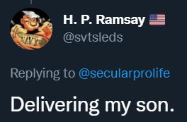 delivering my son