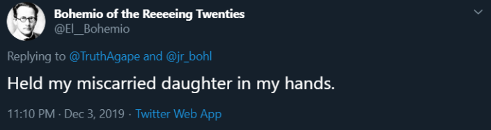 held my miscarried daughter