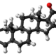 Chemical structure of progesterone