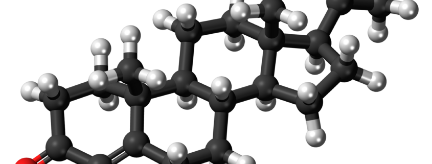 Chemical structure of progesterone