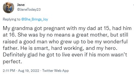 glad he got to live