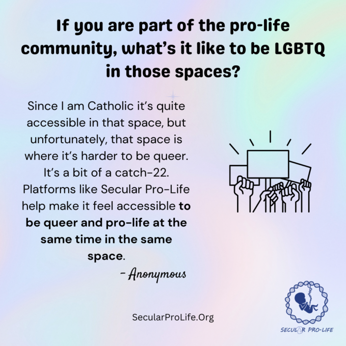 to be queer and pro-life at the same time