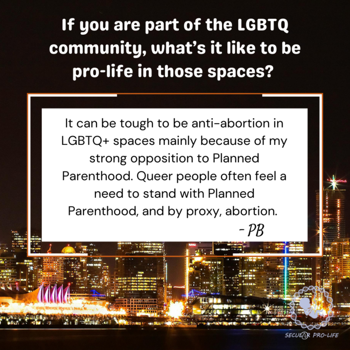 It can be tough to be anti-abortion in LGBTQ+ spaces