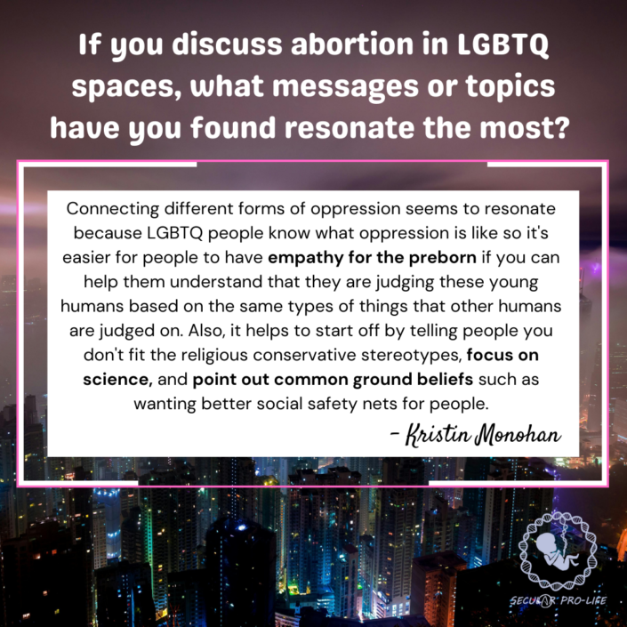 focus on science and point out common ground beliefs