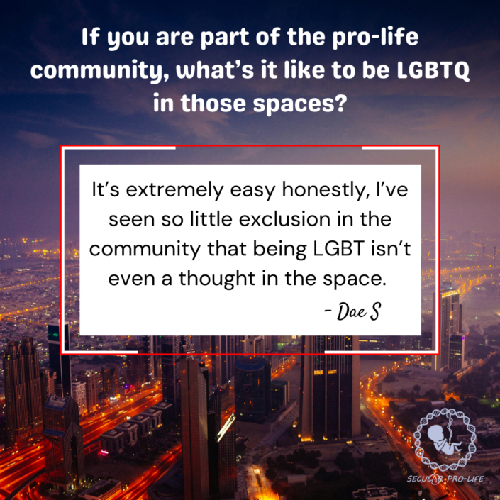 I’ve seen so little exclusion in the community