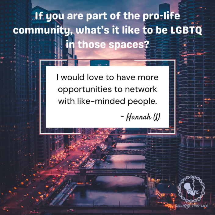 I would love to have more opportunities to network