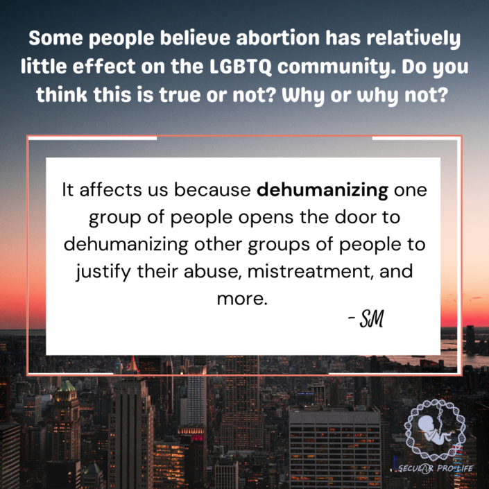 dehumanizing one group of people opens to door to others