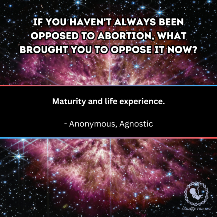 Maturity and life experience Maturity and life experience