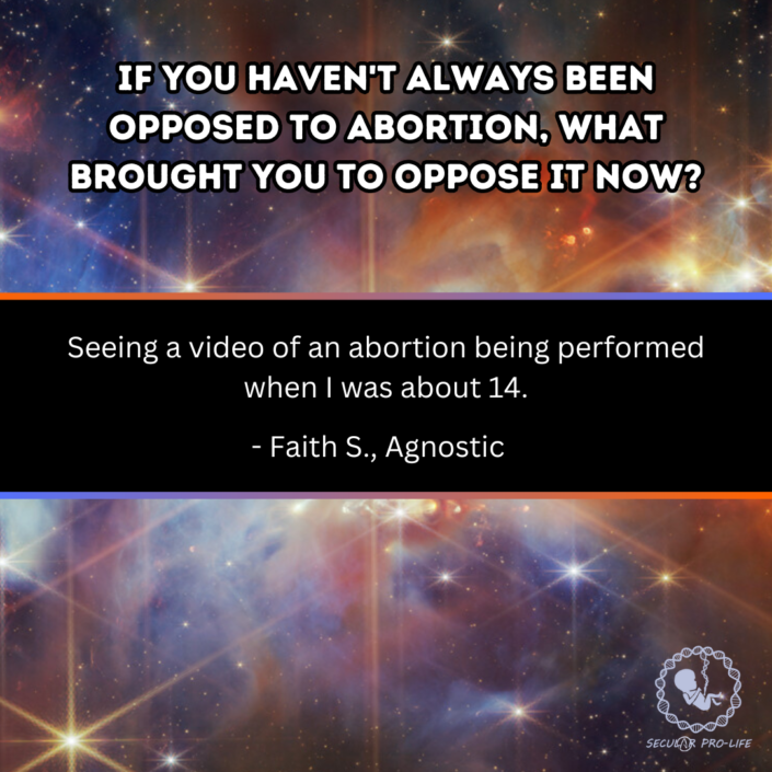 Seeing a video of an abortion being performed Seeing a video of an abortion being performed
