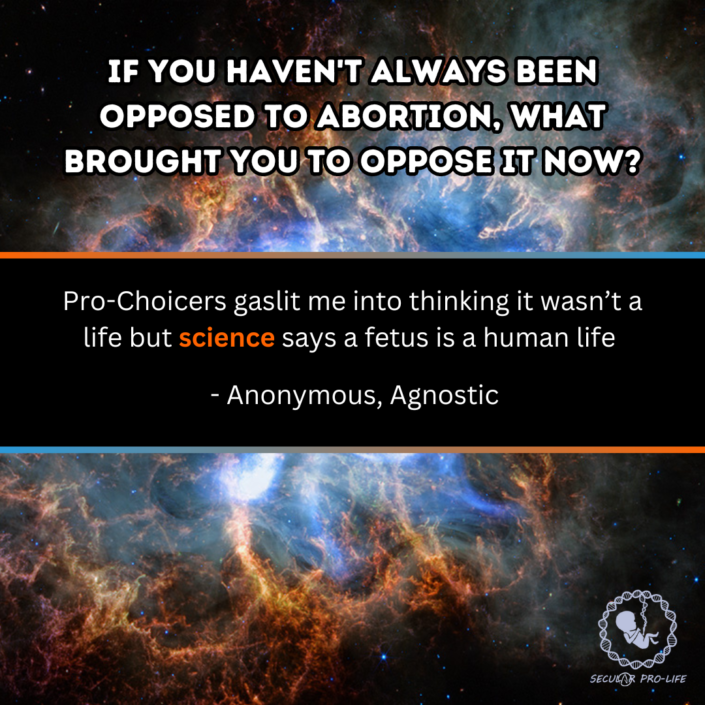 Science says a fetus is a human life Science says a fetus is a human life